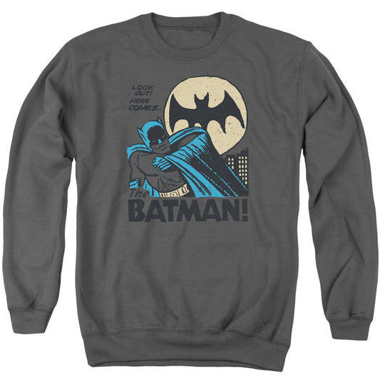 Dc Look Out Mens Crewneck Sweatshirt Charcoal