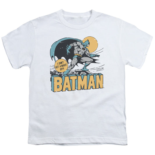 DC Comics Night Off Kids Youth T Shirt White Officially Licensed