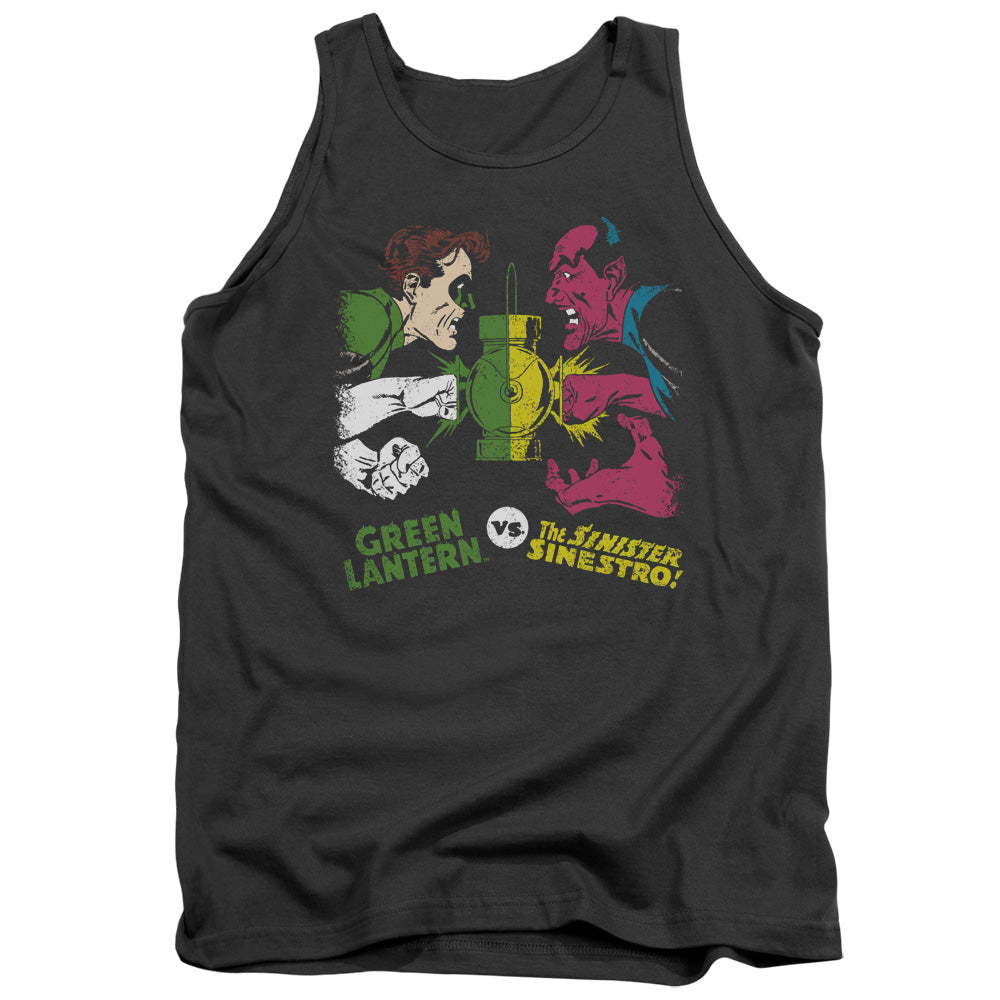 DC Comics Gl Vs Sinestro Mens Tank Top Shirt Charcoal Officially Licensed