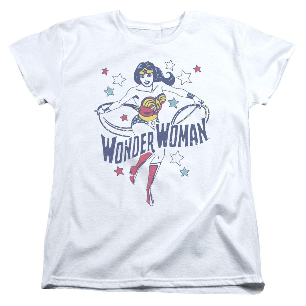 DC Comics Wonder Stars Womens T Shirt White Officially Licensed
