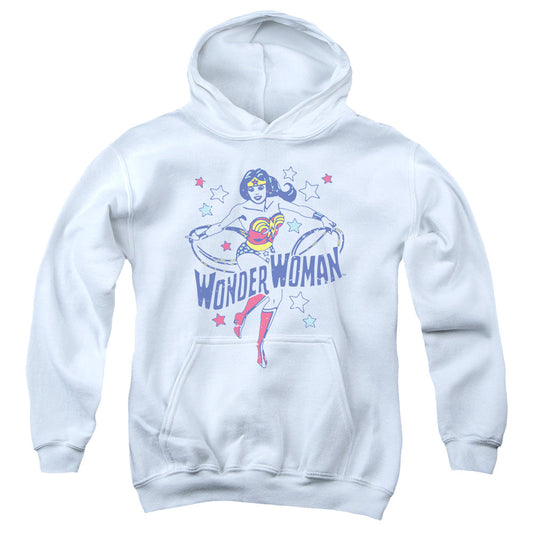 DC Comics Wonder Stars Kids Youth Hoodie White Officially Licensed