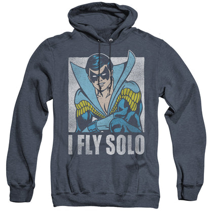 Dc Fly Solo Mens Heather Hoodie Navy Officially Licensed