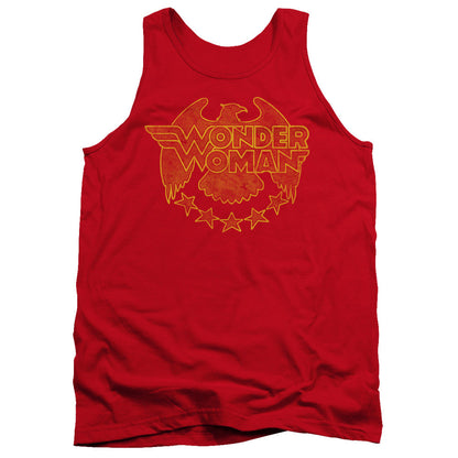 Dc Wonder Eagle Mens Tank Top Shirt Red Officially Licensed