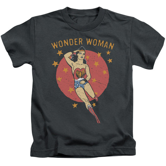 DC Comics Wonder Circle Juvenile Kids Youth T Shirt Charcoal Officially Licensed