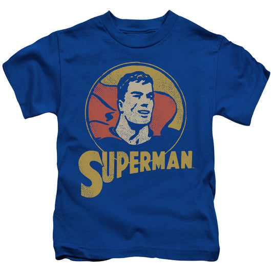 DC Comics Super Circle Juvenile Kids Youth T Shirt Royal Blue Officially Licensed