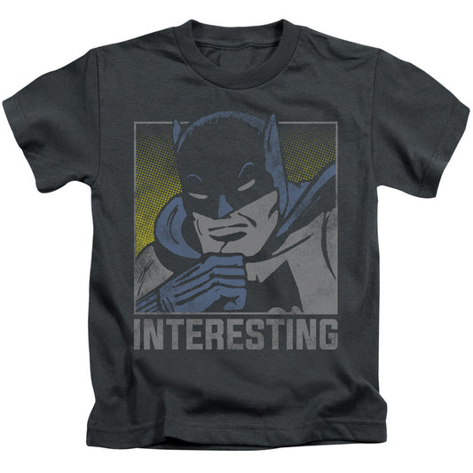 DC Comics Interesting Juvenile Kids Youth T Shirt Charcoal Officially Licensed