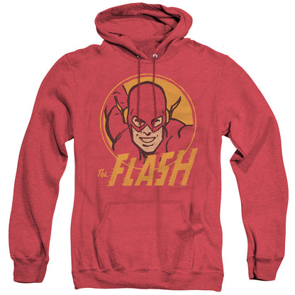 Dc Flash Flash Circle Mens Heather Hoodie Red Officially Licensed