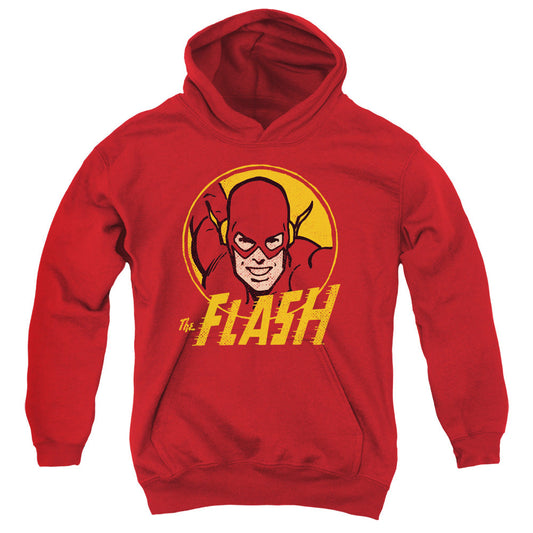 DC Comics Flash Flash Circle Kids Youth Hoodie Red Officially Licensed