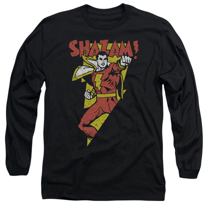 Dc In Bolt Mens Long Sleeve Shirt Black Officially Licensed