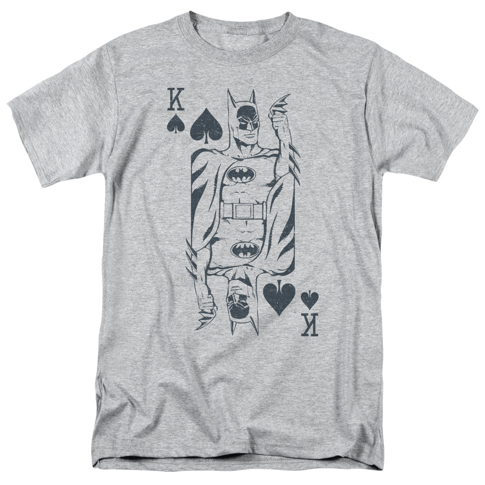 Dc Bat Card Mens T Shirt Athletic Heather Officially Licensed