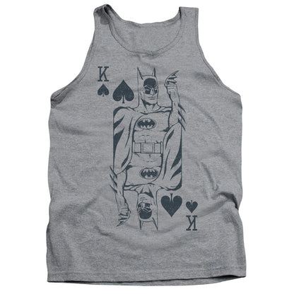 Dc Bat Card Mens Tank Top Shirt Athletic Heather Officially Licensed