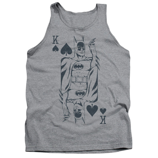 Dc Bat Card Mens Tank Top Shirt Athletic Heather Officially Licensed