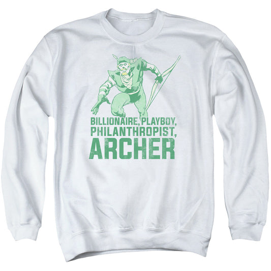 Dc Archer Mens Crewneck Sweatshirt White