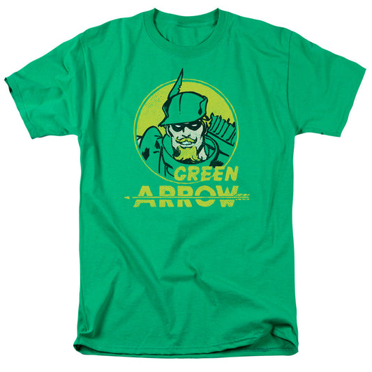 DC Comics Archer Circle Mens T Shirt Kelly Green Officially Licensed