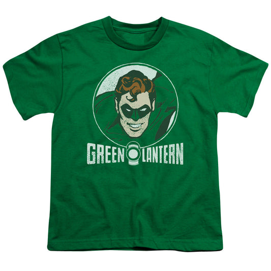 DC Comics Lantern Circle Kids Youth T Shirt Kelly Green Officially Licensed