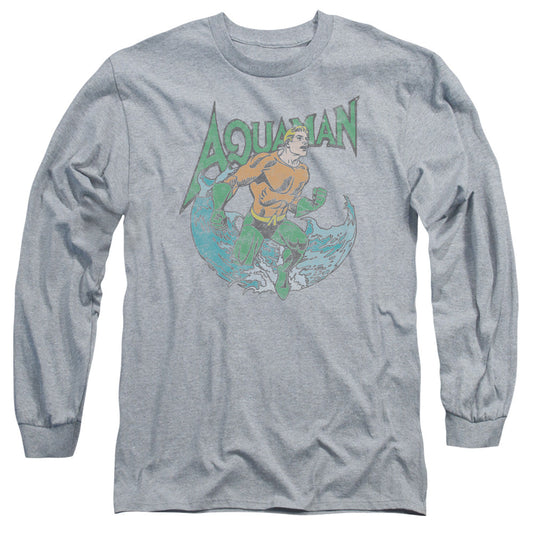 DC Comics Marco Mens Long Sleeve Shirt Athletic Heather Officially Licensed