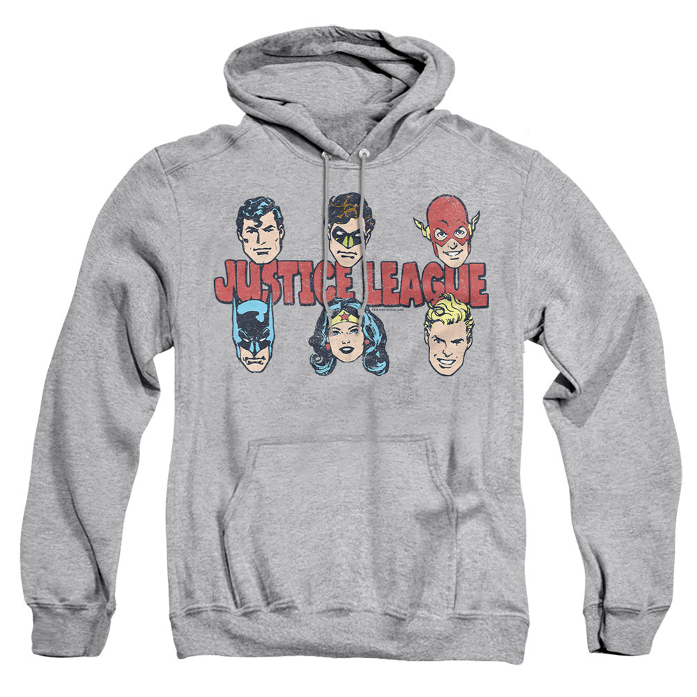 Dc Justice Lineup Mens Hoodie Athletic Heather Officially Licensed