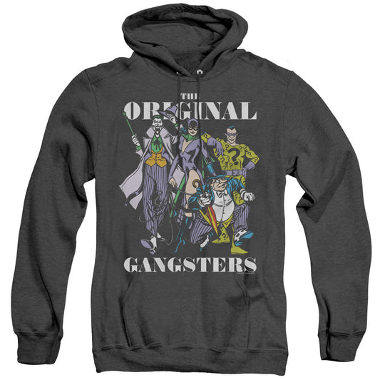 DC Comics Original Gangsters Heather Mens Hoodie Black Officially Licensed