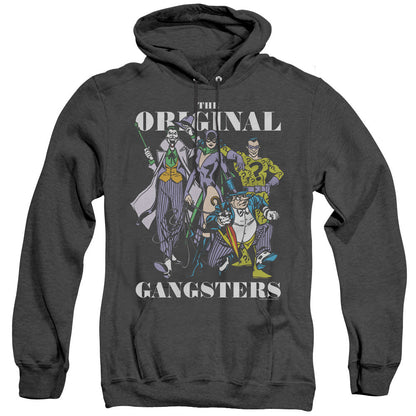 Dc Original Gangsters Mens Heather Hoodie Black Officially Licensed