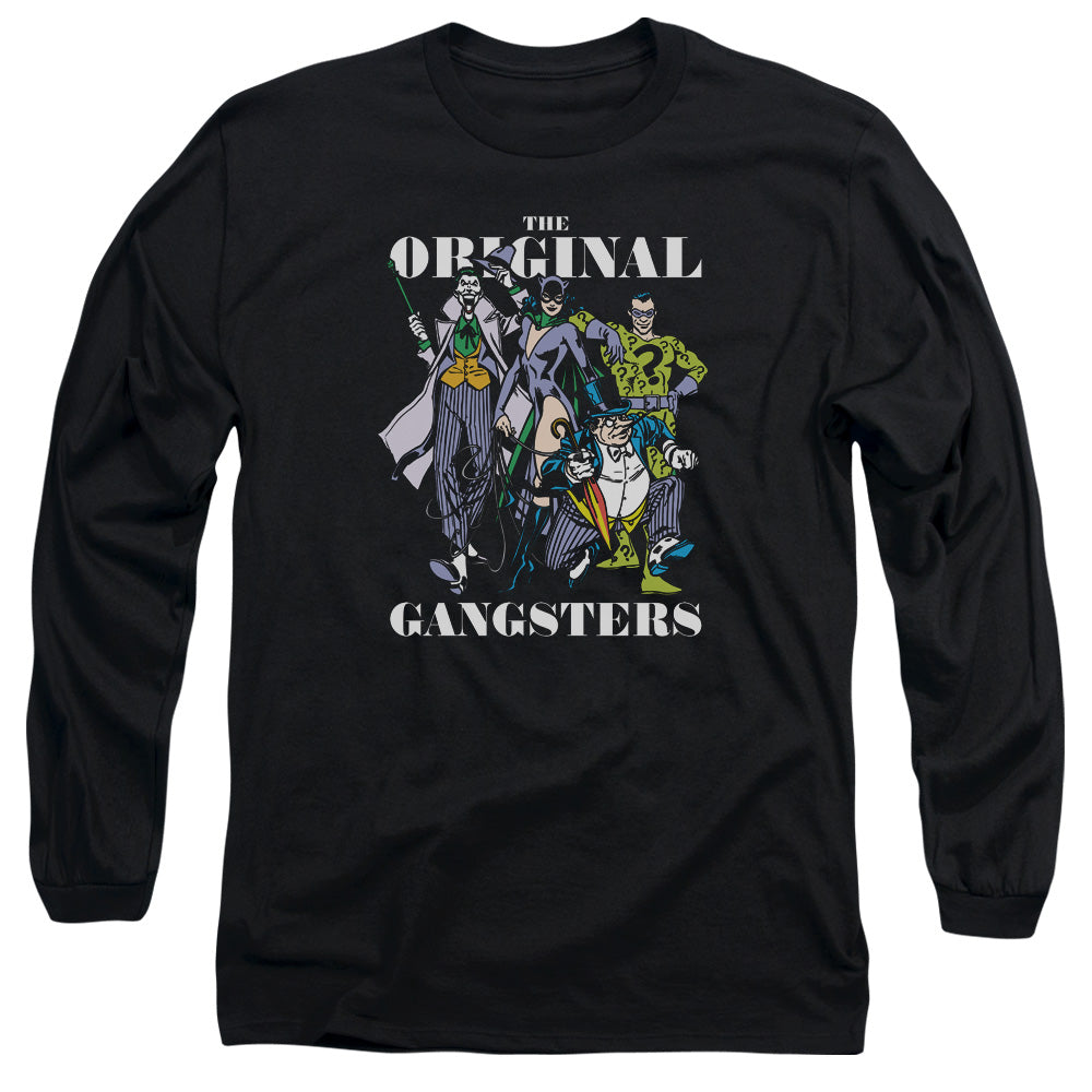 Dc Original Gangsters Mens Long Sleeve Shirt Black Officially Licensed