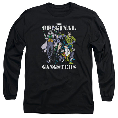 Dc Original Gangsters Mens Long Sleeve Shirt Black Officially Licensed