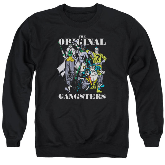 DC Comics Original Gangsters Mens Crewneck Sweatshirt Black Officially Licensed