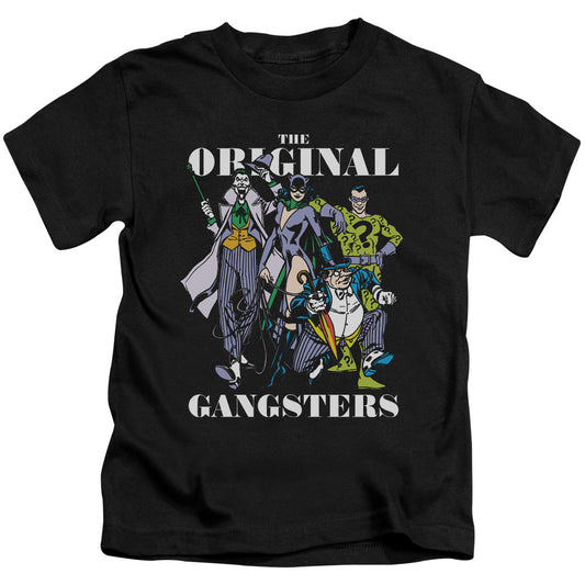 DC Comics Original Gangsters Juvenile Kids Youth T Shirt Black Officially Licensed