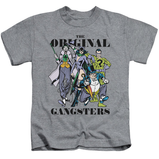 DC Comics Original Gangsters Juvenile Kids Youth T Shirt Athletic Heather Officially Licensed