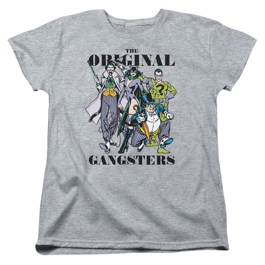 DC Comics Original Gangsters Womens T Shirt Athletic Heather Officially Licensed