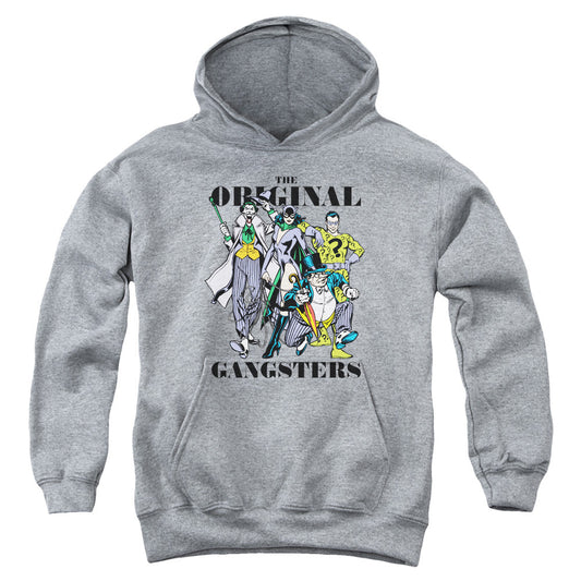 DC Comics Original Gangsters Kids Youth Hoodie Athletic Heather Officially Licensed