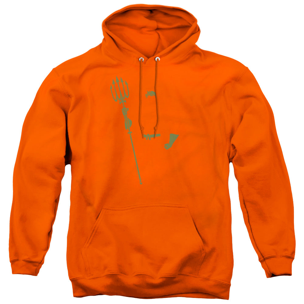 DC Comics Aqua Min Mens Hoodie Orange Officially Licensed