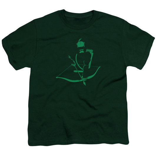 DC Comics Arrow Min Kids Youth T Shirt Hunter Green Officially Licensed