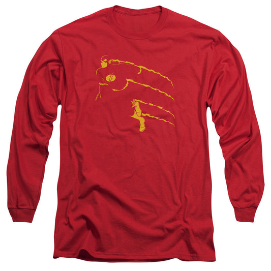 Dc Flash Flash Min Mens Long Sleeve Shirt Red Officially Licensed
