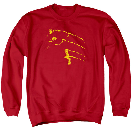 DC Comics Flash Flash Min Mens Crewneck Sweatshirt Red Officially Licensed