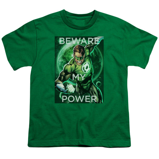 DC Comics Power Kids Youth T Shirt Kelly Green Officially Licensed