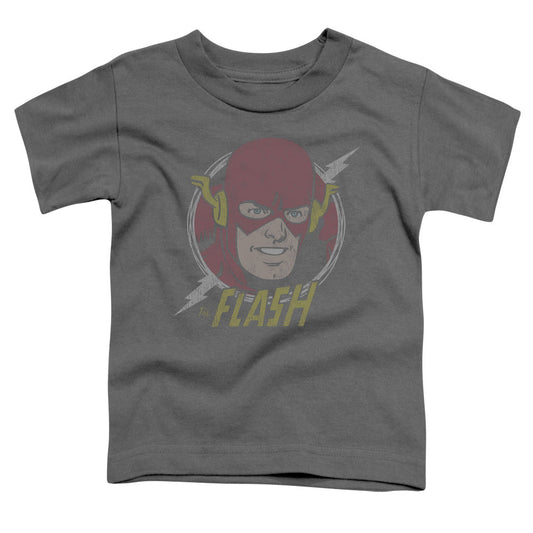 DC Comics Flash Vintage Voltage Toddler Kids Youth T Shirt Charcoal Officially Licensed