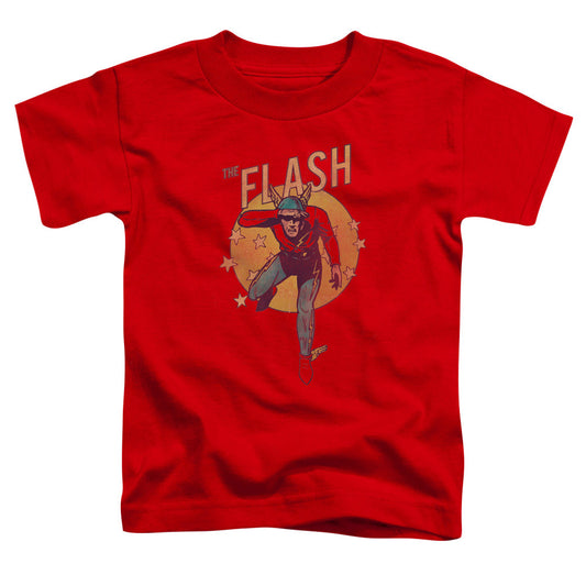 DC Comics Flash Circle & Stars Toddler Kids Youth T Shirt Red Officially Licensed