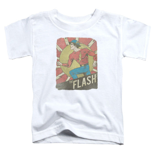 DC Comics Flash Tattered Poster Toddler Kids Youth T Shirt White Officially Licensed