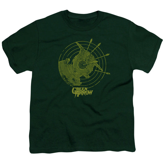 DC Comics Always on Target Kids Youth T Shirt Hunter Green Officially Licensed