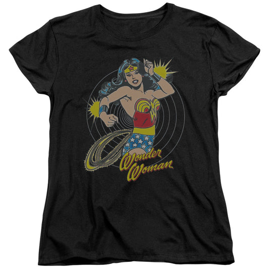 DC Comics Spinning Womens T Shirt Black Officially Licensed