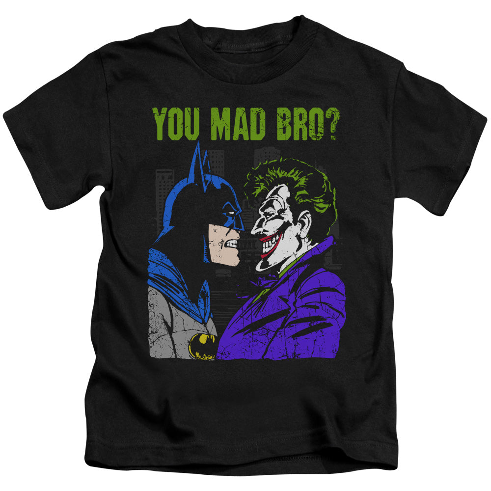 DC Comics Mad Bro Juvenile Kids Youth T Shirt Black Officially Licensed