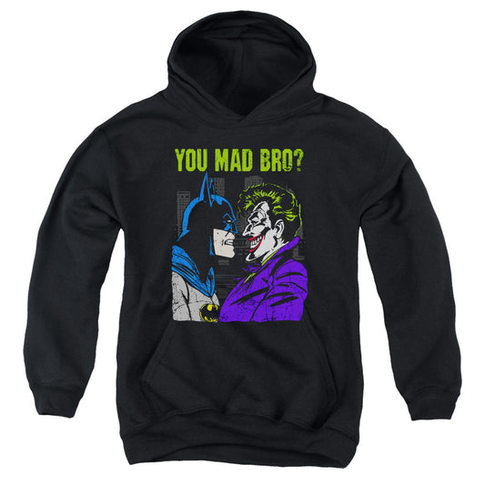 DC Comics Mad Bro Kids Youth Hoodie Black Officially Licensed