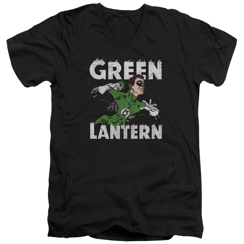 DC Comics Hal Power Mens Slim Fit V Neck T Shirt Black Officially Licensed