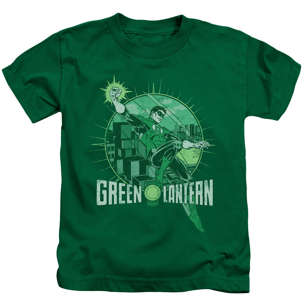 DC Comics City Power Juvenile Kids Youth T Shirt Kelly Green Officially Licensed