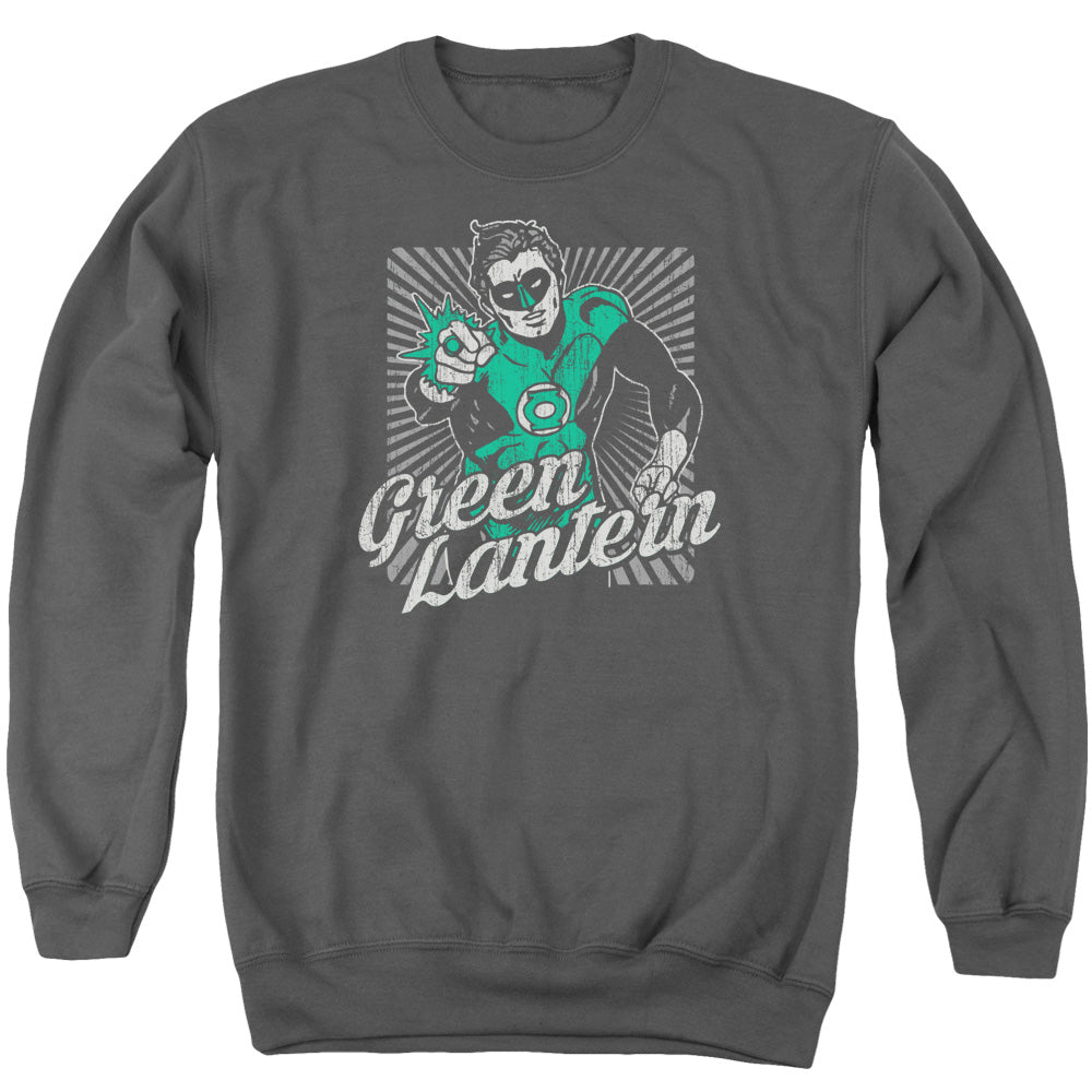 Dc Ring Rays Mens Crewneck Sweatshirt Charcoal