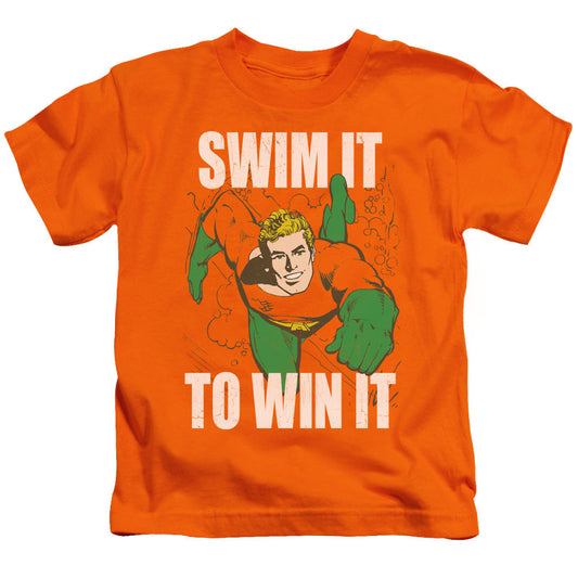 DC Comics Swim It Juvenile Kids Youth T Shirt Orange Officially Licensed
