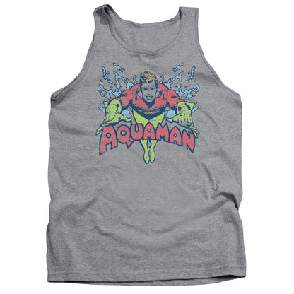 Dc Splish Splash Mens Tank Top Shirt Athletic Heather Officially Licensed