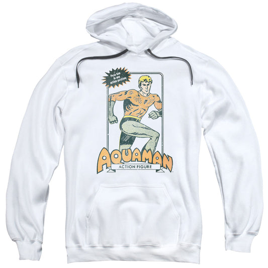 DC Comics Am Action Figure Mens Hoodie White Officially Licensed