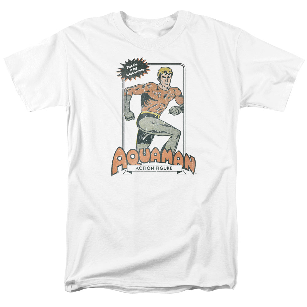 DC Comics Am Action Figure Mens T Shirt White Officially Licensed