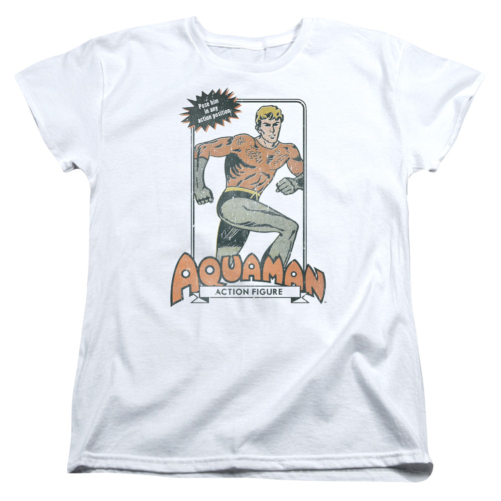 DC Comics Am Action Figure Womens T Shirt White Officially Licensed